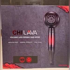 CHI Lava Hair Dryer - Red and Black